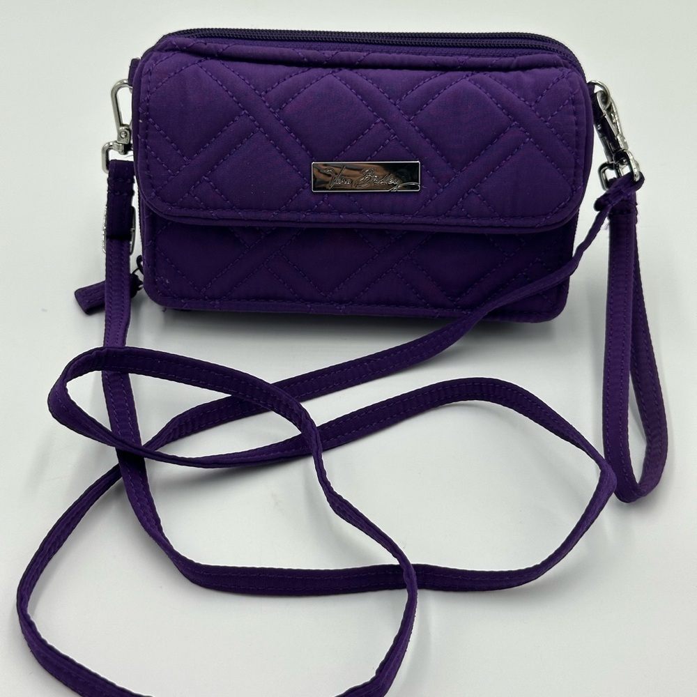 Vera Bradley 2way crossbody bag Elderberry color